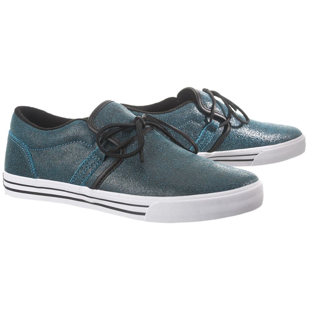 Baskets Basses Supra Cuban 1.5 Bleu Black/Blue Femme | VHQ-69283524